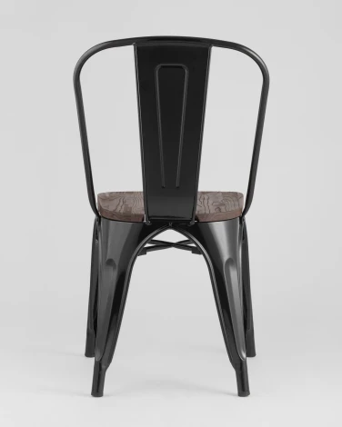 Стул Stool Group TOLIX WOOD черный глянцевый УТ000000942