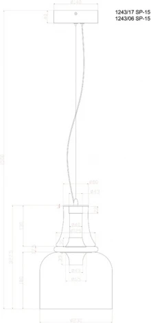 Подвесной светильник Divinare Volturn 1243/17 SP-15 (LED, 220V, на тросе, круглые)