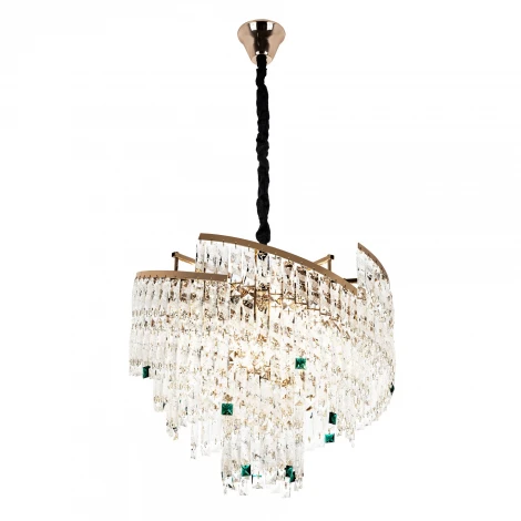 Подвесная люстра хрустальная Modelux MODELUX ML.7071.12 GD