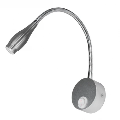 Спот Uniel ULT-F22-3W/4000K IP20 SILVER (LED, 220V, выключатель, для чтения)