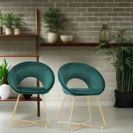 Стул Balance Nexus Hesby Велюр/Зеленый арт.HSBI_DC2124_green