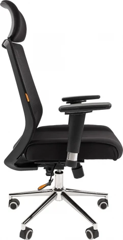 Компьютерное кресло CHAIRMAN 555 LUX (Металл,Ткань,Сетка/Черный)