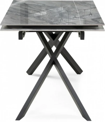 Керамический стол Хилбри 140 (Хилбри 140(200)х80х76 оробико / черный) Woodville арт.588050