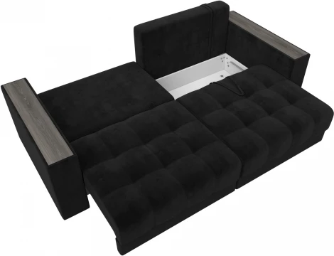 Диван прямой с декором Лига-049 НПБ Лига Диванов (Велюр) арт.128392