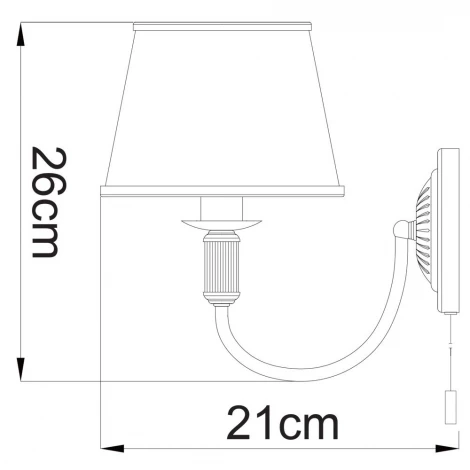 Бра Arte Lamp Alice A3579AP-1AB (220V)