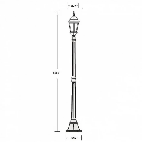 Наземный фонарь Oasis Light 91408L Gb (220V, IP44)