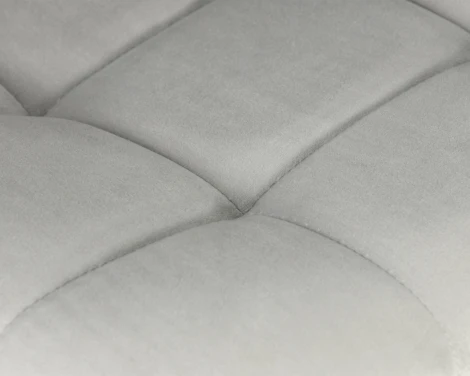 Стул барный Dobrin NICOLE (черные матовые ножки, светло-серый велюр (108-52))