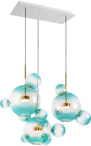 Подвесной светильник Loft It Bolle 2027-S3 Blue (LED, 220V, на проводе, шар, молекулы)