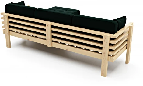 Диван Arsko Стоун Угловой сосна зеленый велюр