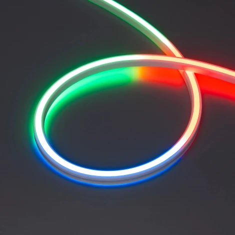 Светодиодная лента герметичная SPI WAVE-SIDE-DOUBLE-BM168-16x15mm 24V RGBW-Day (15 W/m, IP67, 5m, wire x1) (Arlight, Вывод боковой) 059738