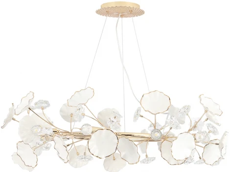 Подвесная люстра Crystal Lux MARGO SP9R (220V, на тросе, цветы)