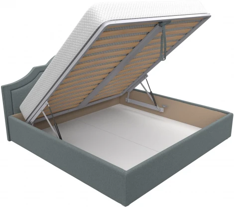 Кровать интерьерная Афина 200 (Серый/Рогожка) Лига Диванов арт.123051