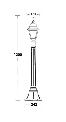 Наземный фонарь Oasis Light 79907S Gb