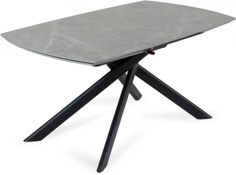 Раскладной обеденный стол Loon ОГОГО Обстановочка! (Керамика/Серый,Черный) арт.926794