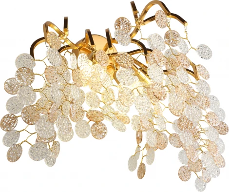 Бра Aployt Aurora APL.845.01.03 (220V, хрусталь, подвески, листья, ветки)