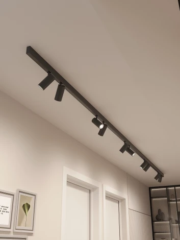 Трековая система в сборе магнитная накладная 48V 120W Hesby Lighting ElDeko HSBL_kompl_E003_NI4B4K