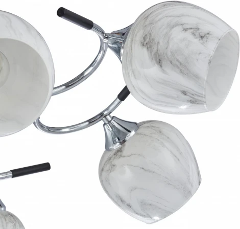 Потолочная люстра на штанге Arte Milano AMALFI-327985 327985/5 CR+BK (220V)