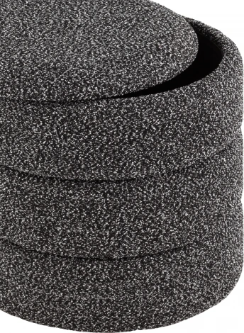 Пуф с ящиком Hive S букле черный меланж, Stool Group