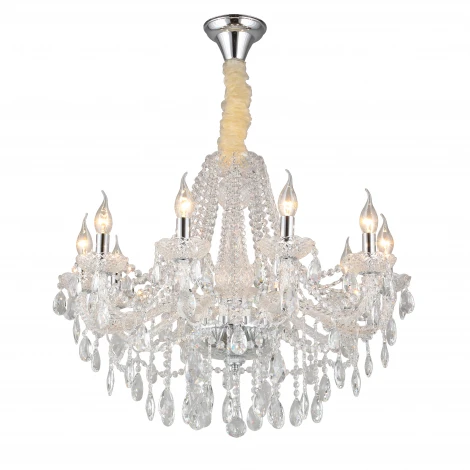 Подвесная люстра Aployt Koletta APL.755.03.10 (220V, хрусталь, на цепи, свеча)