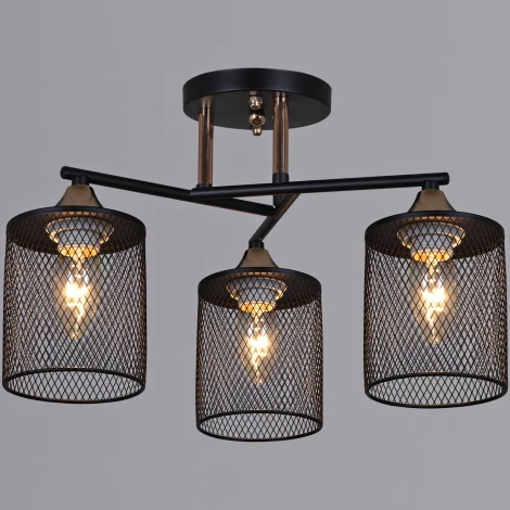 Потолочная люстра на штанге Reluce 91360-0.3-03 BK+FG