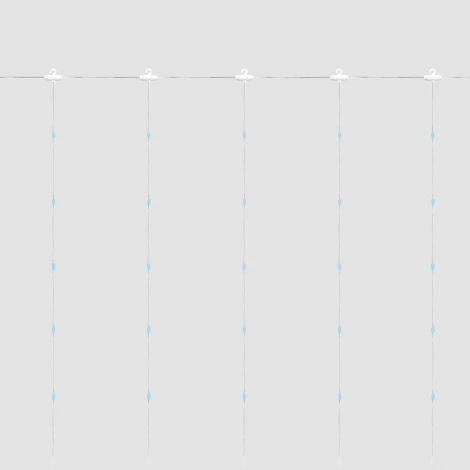 Светодиодная гирлянда Feron CL590 41636 занавес типа Роса 2*2м + 2м 5000К USB прозрачный шнур