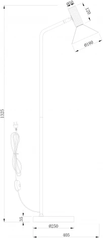 Торшер Stilfort Martinini 2182/05/01F (220V, выключатель)