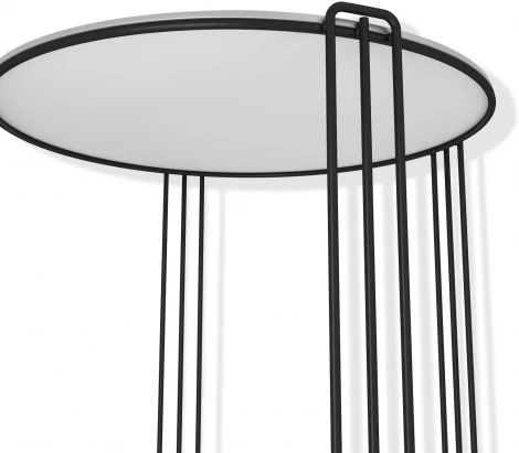 Столик кофейный Sheffilton SHT-CT34 черный муар/белый мрамор от фабрики Sheffilton