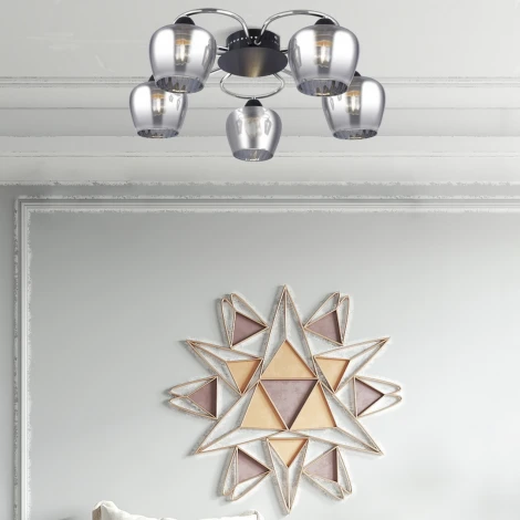 Потолочная люстра Arte Milano AMALFI 321508/5 CR+BK (220V)