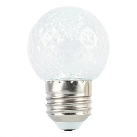 Лампа светодиодная Feron LB-385 52176 шарик 6400K прозрачный E27 1W 230V