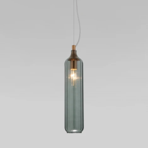 Светильник подвесной Eurosvet Siesta 50252/1 синий (220V, на тросе, круглые)