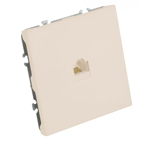 Розетка Ethernet RJ-45 (кашемир, soft touch) Stekker Эмили 49899