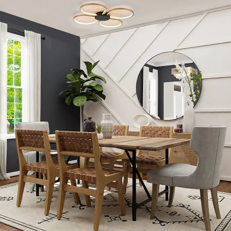 Потолочная люстра светодиодная с пультом и ночным режимом Escada 10243/4 LED 80W Gold/Black