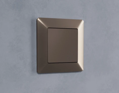 Лицевая панель Ambrella Volt ALFA (Темная бронза матовый) заглушка для суппорта QUANT AP6460