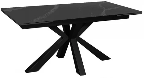 Стол SFE140 Керамика Черный мрамор/подстолье черное/опоры черные (2 уп.) Dikline 00-00062492
