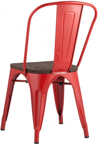 Стул Stool Group TOLIX WOOD красный глянцевый УТ000001188
