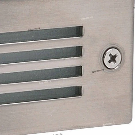 Светильник встраиваемый в стену уличный светодиодный Horoz Amber, 1 лампа, никель с белым