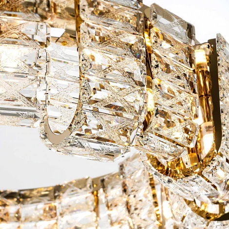 Подвесная люстра хрустальная Modelux MODELUX ML.755.24 GD