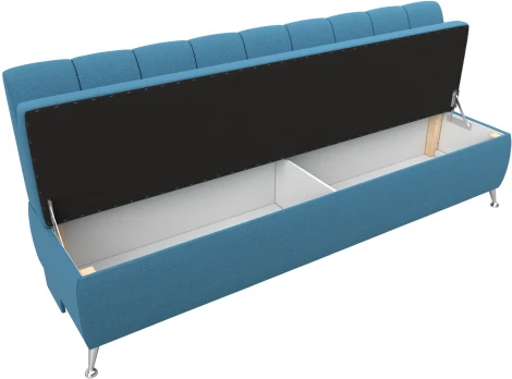 Диван кухонный прямой Кантри (Голубой/Рогожка) Лига Диванов арт.123829