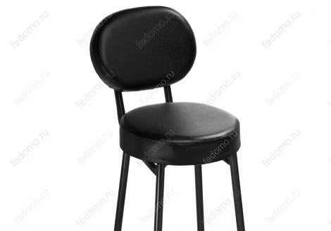 Барный стул Woodville Satearant черный полимер / темный мусс 453999