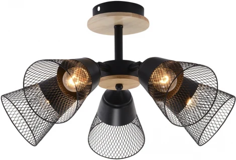 Потолочная люстра на штанге Wedo Light Mert WD3525/5C-BK-CR-BK