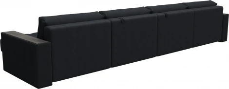 Диван П-образный с декором Лига-049 НПБ Лонг Лига Диванов (Замша) арт.128578