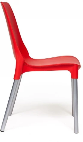 Стул GENIUS (mod 75) / 2 шт. в упаковке Tetchair (Металл,Пластик/Красный) арт.24495