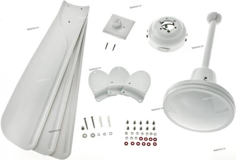 Вентилятор потолочный Westinghouse Mountain Gale, 3 лопасти, белый