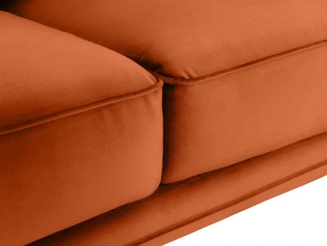 Диван Amsterdam трехместный ОГОГО (арт.342348), (Ткань/Оранжевый)