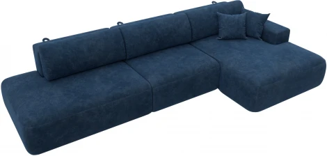 Диван угловой Лига-036 НПБ Модерн Лонг правый угол Лига Диванов (Велюр) арт.127747
