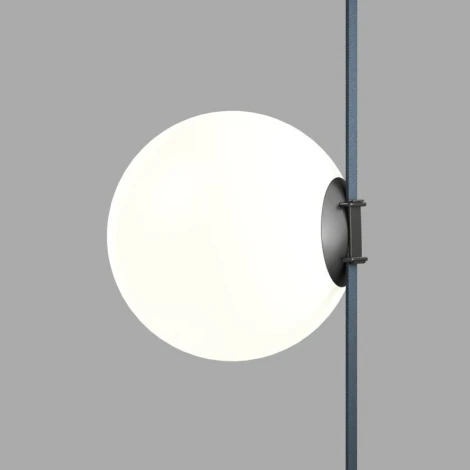 Трековый светильник низкоковольтный для ременной системы LED 48V Denkirs Belty Orb DK5554-BK (шар)