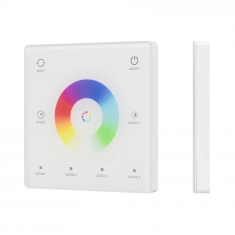 INTELLIGENT ARLIGHT Сенсорная панель SMART-SPI-801-11-4SC-RGBW-SUF White (3V, 2.4G) (IARL, IP20 Пластик) 059244