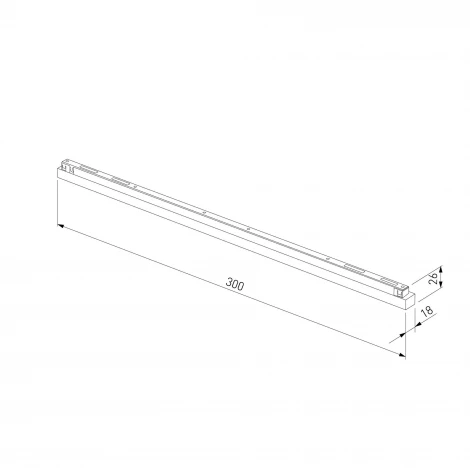 Трековый светильник магнитный светодиодный Elektrostandard Line Magnetic Brass Line 12W 4000K (латунь) 85526/01