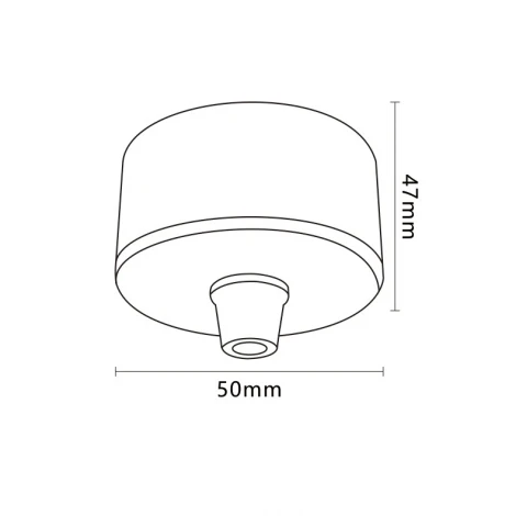 Потолочная чаша для гибкой магнитной системы Crystal Lux Trace 48V CLT 0.217 01 BL