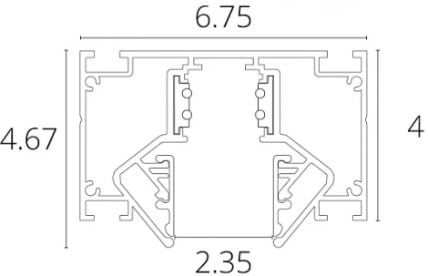 Магнитный шинопровод для натяжного потолка 48V Arte Lamp Linea-Accessories A474306